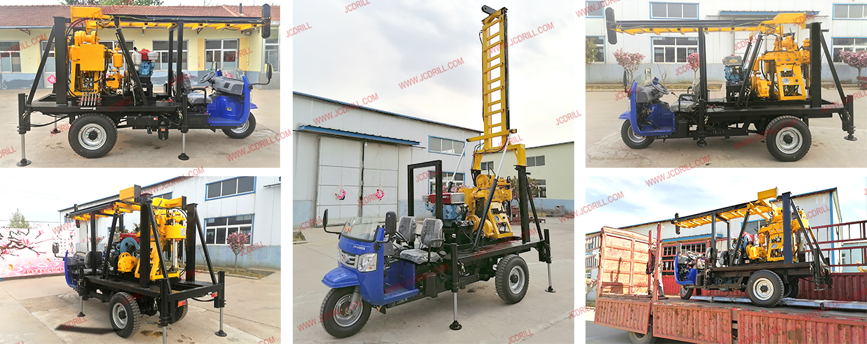 JXY200T Three Wheel Vehicle Mounted Hydraulic Spindle Core Drilling Machine