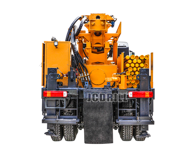 Foreuse rotative hydraulique montée sur camion avec compresseur d’air pour 300 m