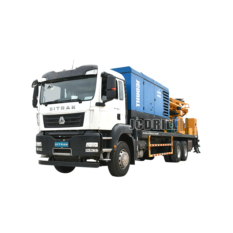 Foreuse rotative hydraulique pneumatique montée sur camion