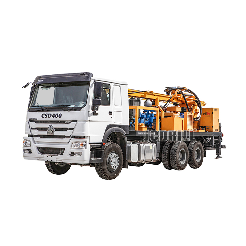 Foreuse de puits d’eau montée sur camion DTH entièrement hydraulique