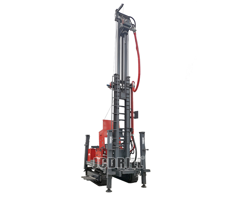 Plate-forme hydraulique de forage de puits d’eau sur chenilles pour 600m