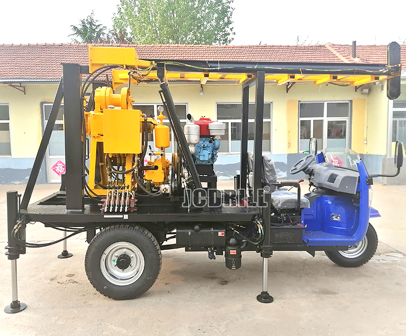 JXY200C trois roues véhicule monté Machine de forage hydraulique de noyau de broche