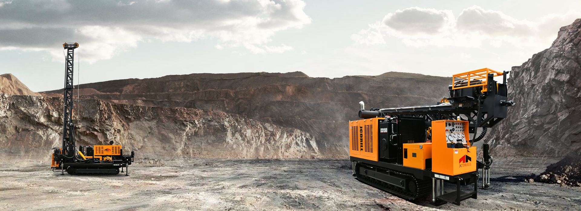 Plateforme de forage d'exploration minérale